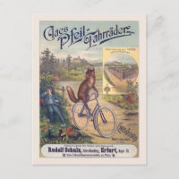Claes Pfeil-Fahrräder Vintage Poster 1905