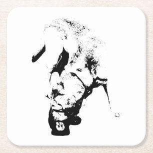 Claimed the Prize – Lab Sketch Square Paper Coaster