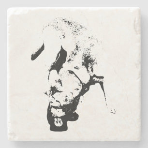 Claimed the Prize – Lab Sketch Stone Coaster