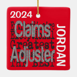 Claims Adjuster Extraordinaire CUSTOM Ceramic Ornament
