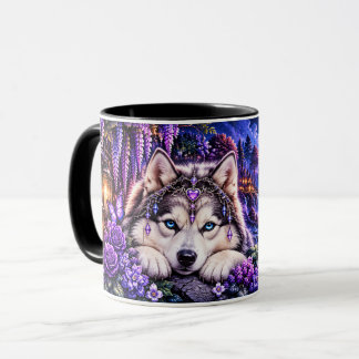 Clair de Lune Enchanté – Tasse Husky Fantastique G