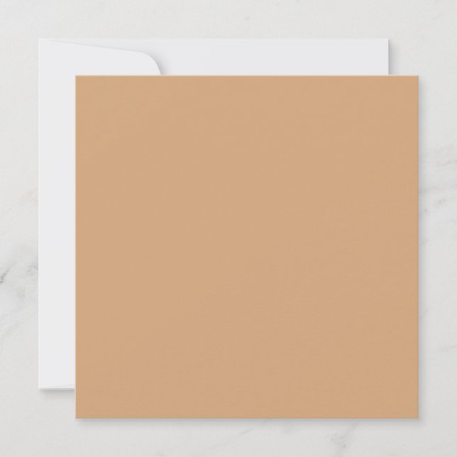 Clair Français Beige Solide Couleur Carte de remer (Devant)