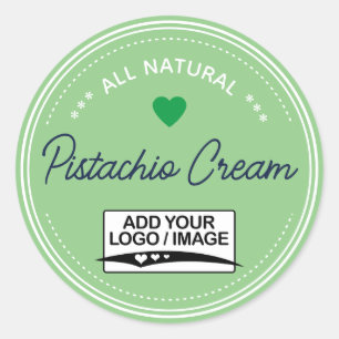 Clair Turquoise vert Jar Lid Étiquettes manuscrits