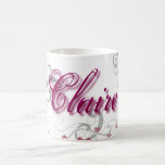 Claire Coffee Mug<br><div class="desc">Use the search tool at my store for other Names. There are over 200 names to search. Designs are customizable to the products you choose.</div>