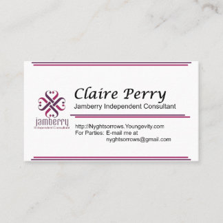 Claire Perry's Jamberry Business Card