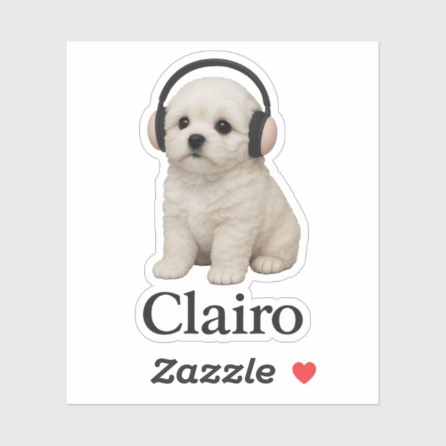 Clairo Puppy with Headphones (Sheet)