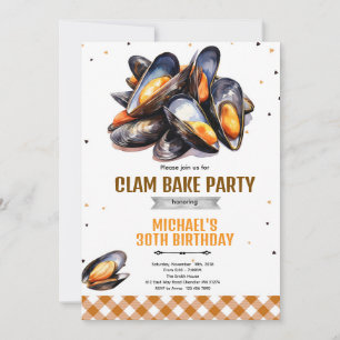 Clam Bake Birthday Party Invitation