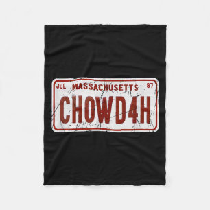 Clam Chowder Boston Accent Chowdah Funny  Fleece Blanket