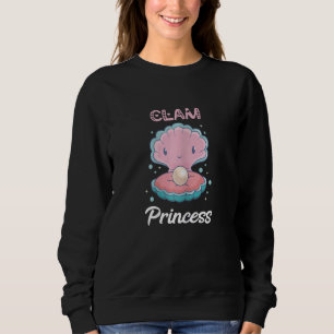 Clam Princess Mollusc Mermaid Seashell Evironment Sweatshirt