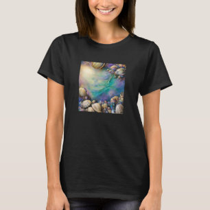 Clam Seashell Shell Collector Beach Ocean Coastal T-Shirt