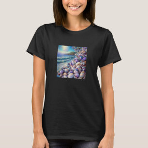 Clam Seashell Shell Collector Beach Ocean Coastal T-Shirt