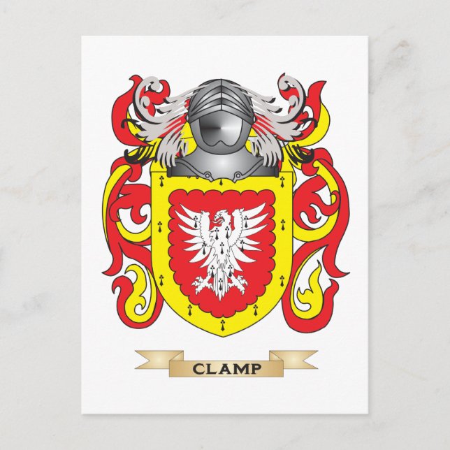 Clamp Coat of Arms Postcard (Front)