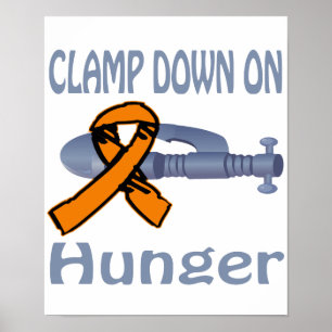 Clamp Down On Hunger Poster