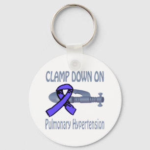Clamp Down On Pulmonary Hypertension Keychain