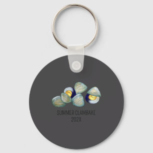 Clams Clambake Rhode Island New England Seafood Keychain
