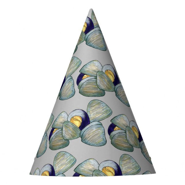 Clams Clambake Rhode Island New England Seafood Party Hat (Front)