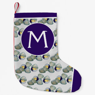 Clams Seafood Clambake Beach Ocean Clam Digging Small Christmas Stocking