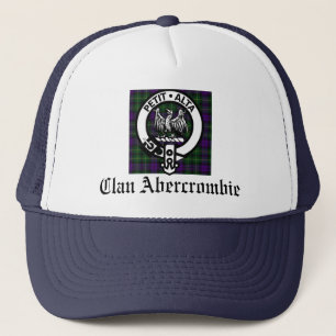 Clan Abercrombie Crest Badge and Tartan Trucker Hat