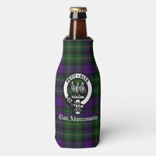 Clan Abercrombie Tartan & Crest Bottle Cooler