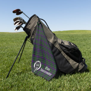 Clan Abercrombie Tartan & Crest  Golf Towel