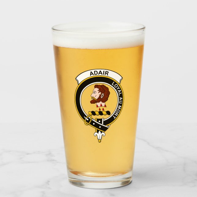 Clan Adair Beer Glass (Front Filled)