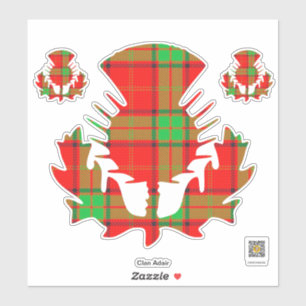Clan Adair Thistle Sticker