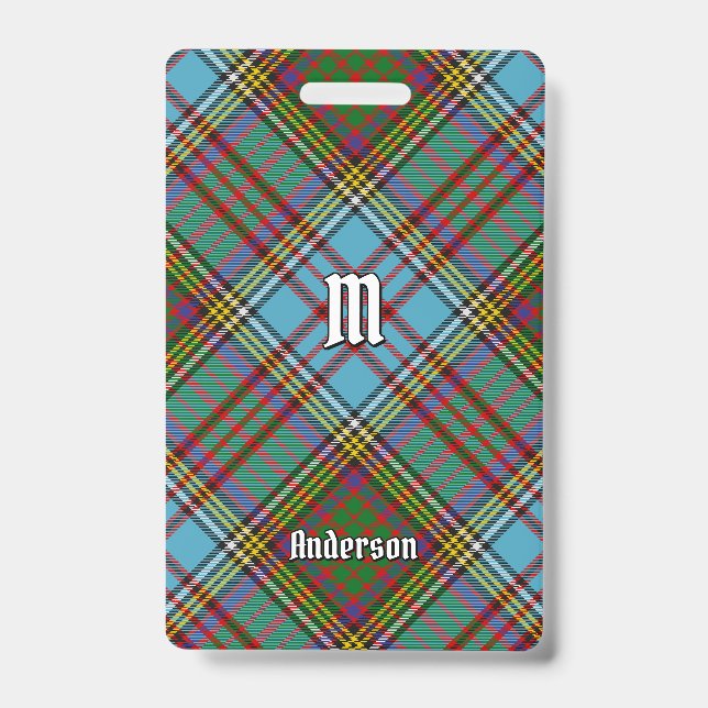 Clan Anderson Badge Tartan (Front)