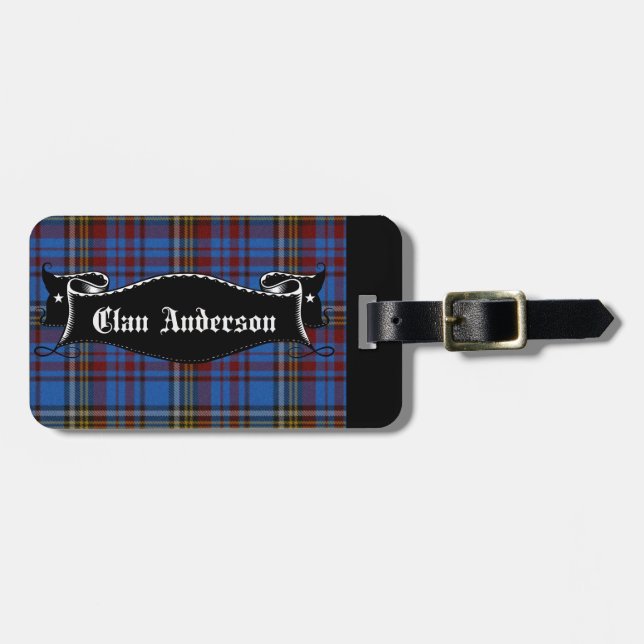 Clan Anderson Banner Luggage Tag (Front Horizontal)