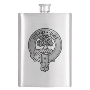 Clan Anderson Crest Hip Flask
