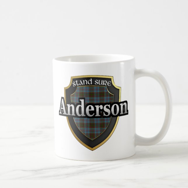 Clan Anderson Scottish Dynasty Tartan Mugs Cups (Right)