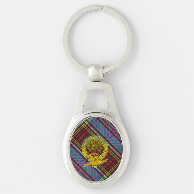 Clan Anderson Tartan and Motif Keychain (Front)