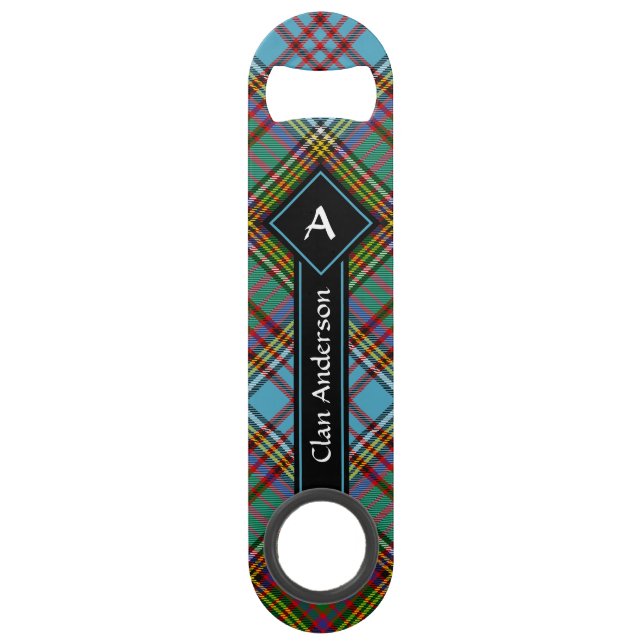 Clan Anderson Tartan Bar Key (Front)