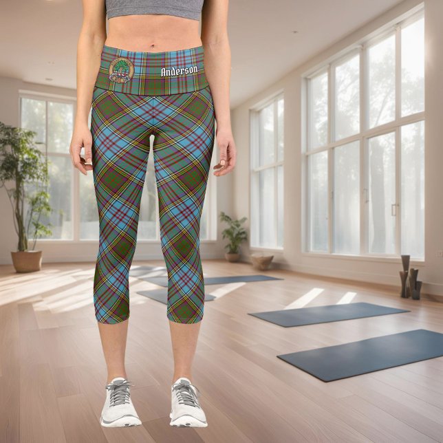 Clan Anderson Tartan Capri Leggings (Creator Uploaded)