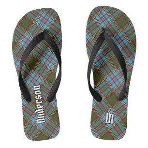 Clan Anderson Tartan Flip Flops
