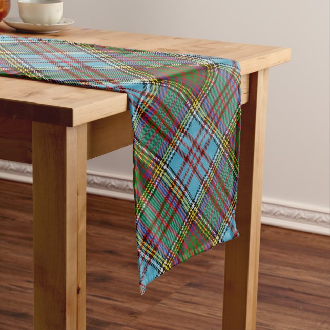 Clan Anderson Tartan Long Table Runner (In Situ)