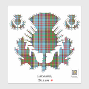Clan Anderson Thistle Sticker