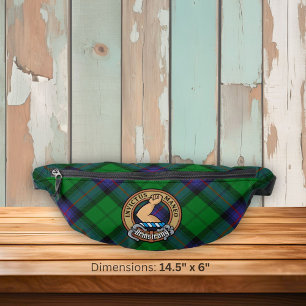 Clan Armstrong Crest over Tartan Fanny Pack