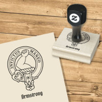 Clan Armstrong Crest Rubber Stamp