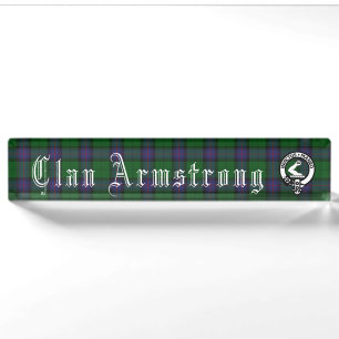 Clan Armstrong Desk Nameplate