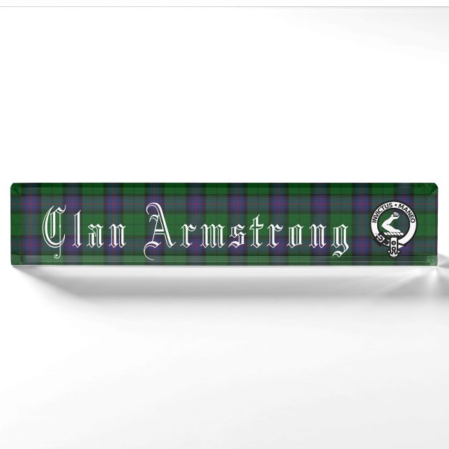 Clan Armstrong Desk Nameplate (Front)