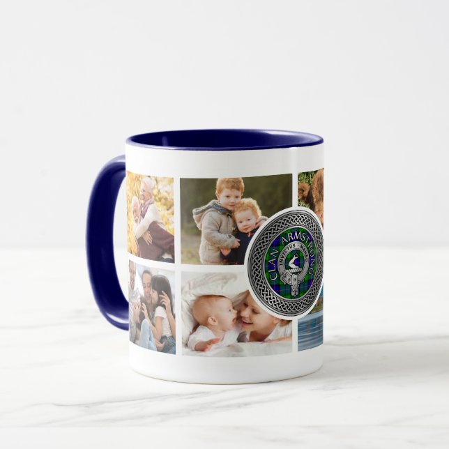 Clan Armstrong Mug de famille personnalisée (Devant gauche)