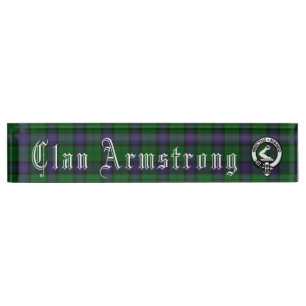 Clan Armstrong - Plaque d'identification du bureau
