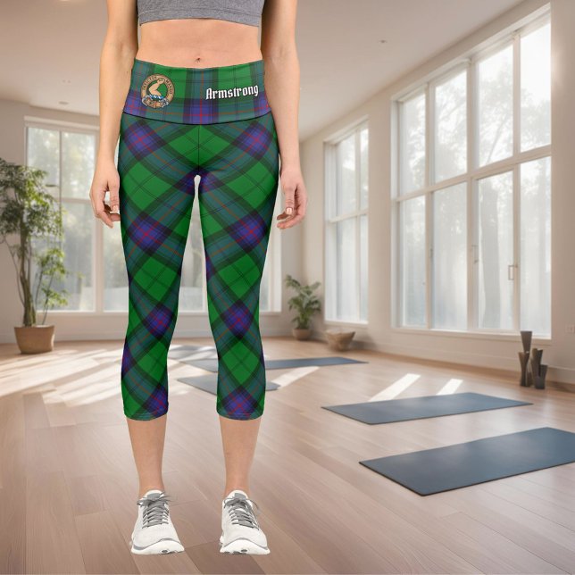 Clan Armstrong Tartan Capri Leggings (Créateur téléchargé)