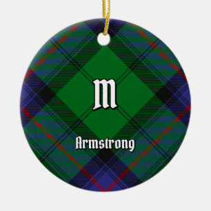 Clan Armstrong Tartan Ceramic Ornament