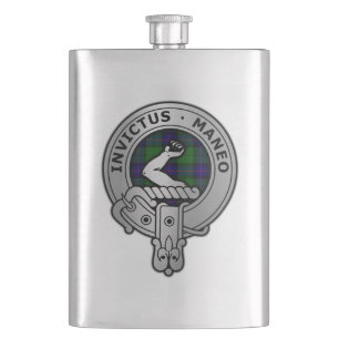 Clan Armstrong Tartan Crest Flask