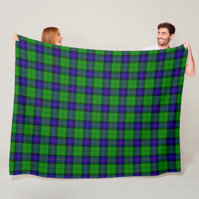 Clan Armstrong Tartan Fleece Blanket (In Situ)