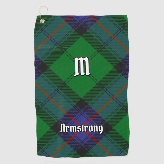 Clan Armstrong Tartan Golf Towel (Front)