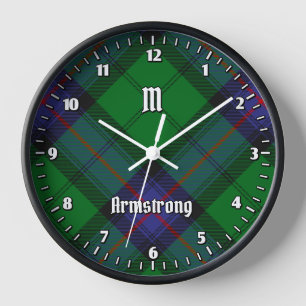 Clan Armstrong Tartan Grande horloge