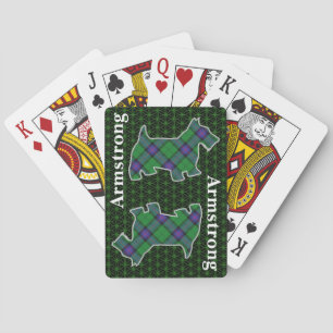 Clan Armstrong Tartan Scottish Terrier Edition Playing Cards
