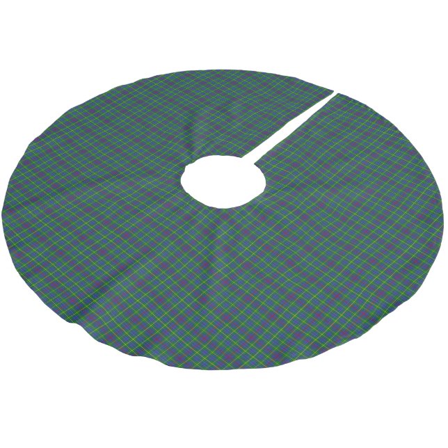 Clan Bailey Tartan Brushed Polyester Tree Skirt (Angled)